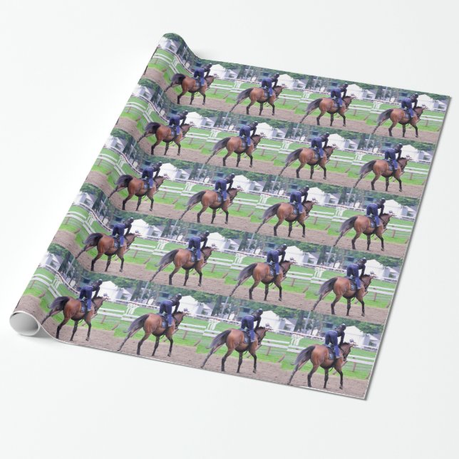 Papier Cadeau Séances d'entraînement de Saratoga depuis 1863 (Déroulé)