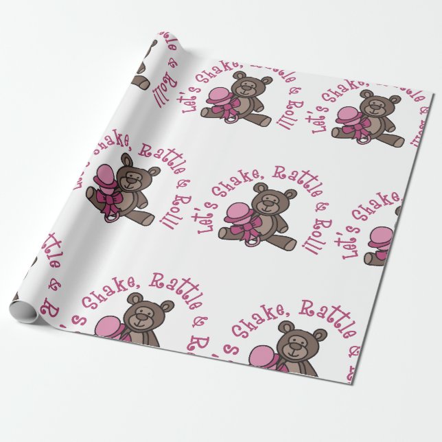 Papier Cadeau Secouer La Bataille Et La Roue (Déroulé)