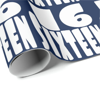 Papier Cadeau Seize en GRANDE lettre