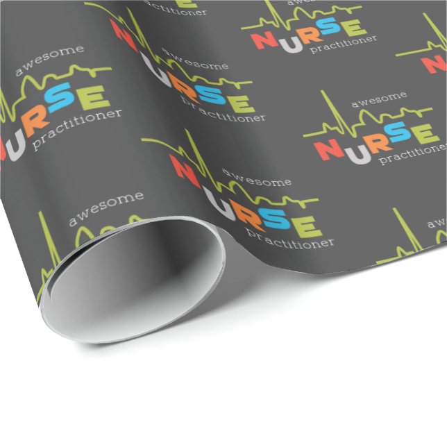 Papier Cadeau Semaine nationale des infirmières praticiennes gén (Coin rond)