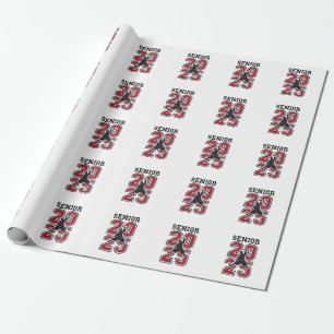 Papier Cadeau Senior 2025 Basketball Graduate Sport