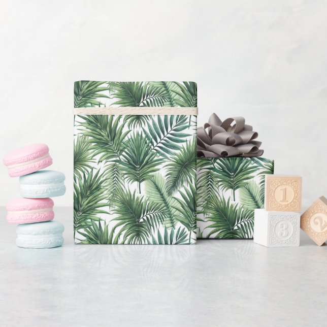 Papier Cadeau Sentiment tropical (Baby Shower)