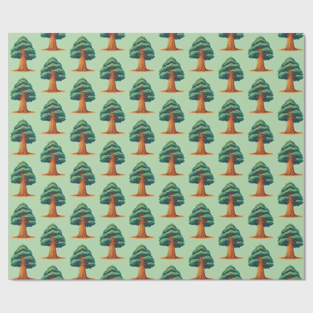 Papier Cadeau Sequoiadendron giganteum tree (Plat)
