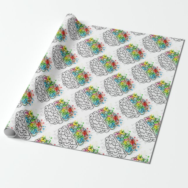 Papier Cadeau série de cerveau (Déroulé)