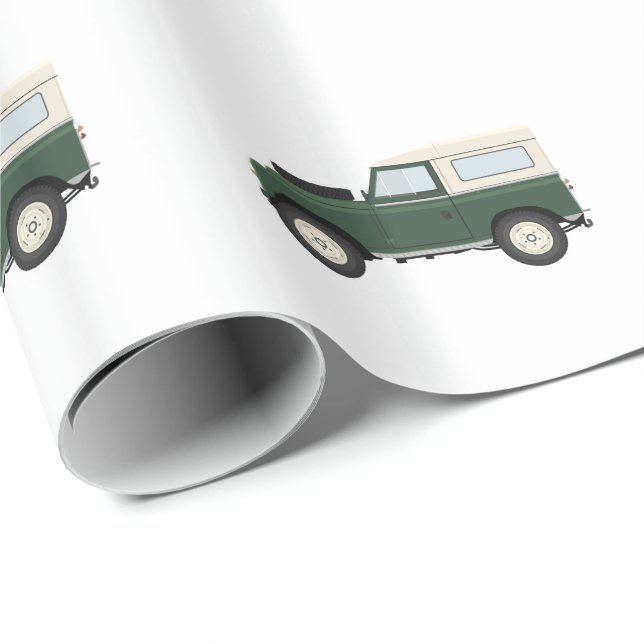 Papier Cadeau Série de papier d'emballage de Land Rover (Coin rond)