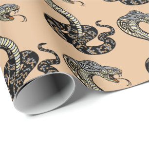 Papier Cadeau serpent de cobra
