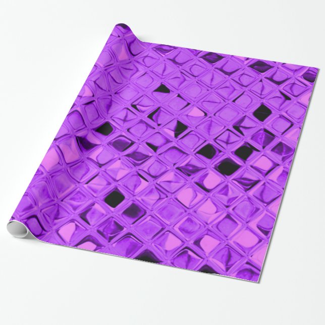 Papier Cadeau Serpentine pourpre de diamant d'améthyste (Déroulé)