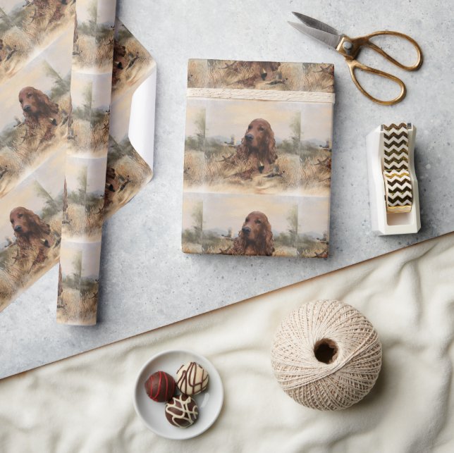 Papier Cadeau Setter irlandais (Artisanat)