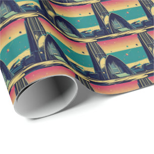 Papier Cadeau SF Église futuriste 3