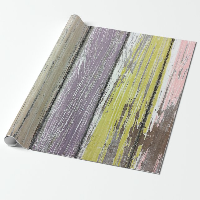 Papier Cadeau Shabby Chic Wood (Déroulé)