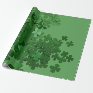 Papier Cadeau Shamrock de la Saint-Patrick