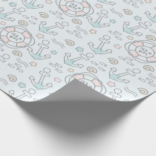 Papier Cadeau Shark C'est une fille