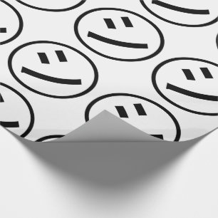 Papier Cadeau ㋛ Shi Kana Katakana Smiling Emoji / Emoticon