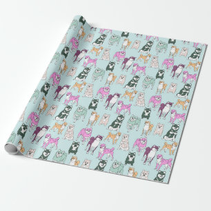 Papier Cadeau Shiba Inu