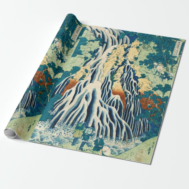Papier Cadeau Shimotsuke Kurokami-Yama Kirifuri no Taki Japonais (Déroulé)