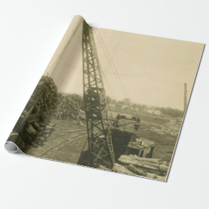 Papier Cadeau SHOVEL 28 DE L'OPÉRATEUR DE CRANE DU Génie du Nord