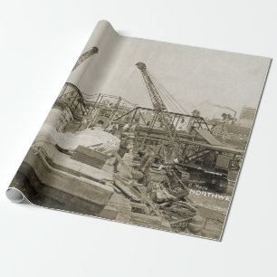 Papier Cadeau SHOVEL DE L'OPÉRATEUR DE CRANE DU Génie du Nord-Ou