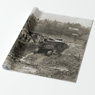 Papier Cadeau SHOVEL OPÉRATEUR DE CRANE DU Génie du Nord-Ouest 1