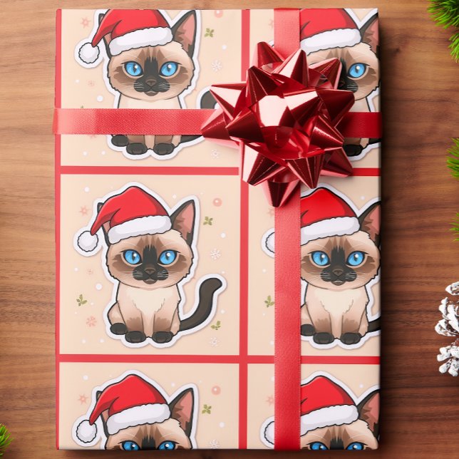 Papier Cadeau Siamese cat wrapping paper (Créateur téléchargé)