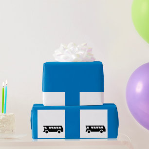 PAPIER CADEAU SIGNE D'ARRÊT D'ARRÊT DE TRANSPORT PUBLIC