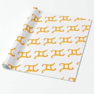 Papier Cadeau SIGNE D'Astrologie Gemini D'OR