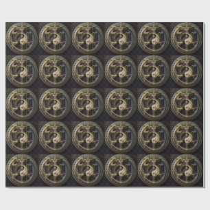 Papier Cadeau Signe de paix Yin Yang 
