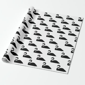 Papier Cadeau Silhouette | de cygne noir