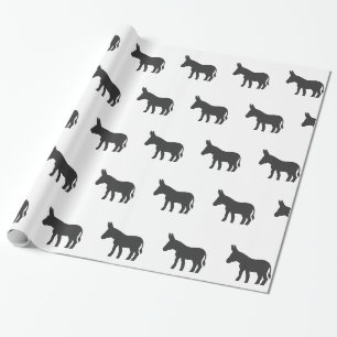 Papier Cadeau Silhouette d'une mule