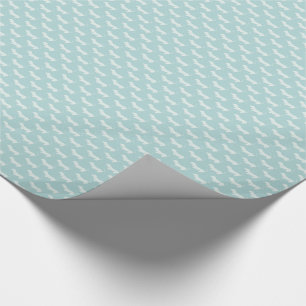 Papier Cadeau Silhouettes blanches de teckel mignon sur
