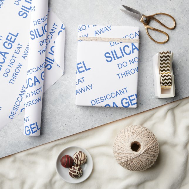 Papier Cadeau Silica Gel Pack Papier d'enveloppement de la nouve (Artisanat)