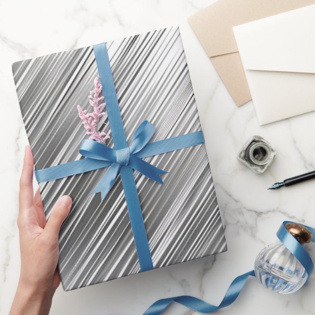 Papier Cadeau Silver Gray (Cadeaux)