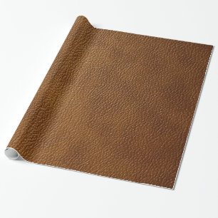 Papier Cadeau Simili cuir Brown
