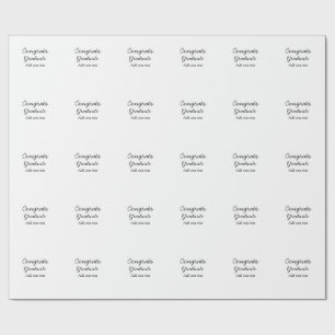 Papier Cadeau Simple congratulation graduation add your