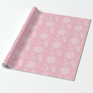 Papier Cadeau Simple moderne élégant Noël flocon de neige d'hive