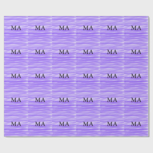 Papier Cadeau Simple monogramme ajouter votre nom lettre man min
