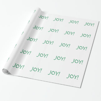 Papier Cadeau Simple Noël Joie Fête verte