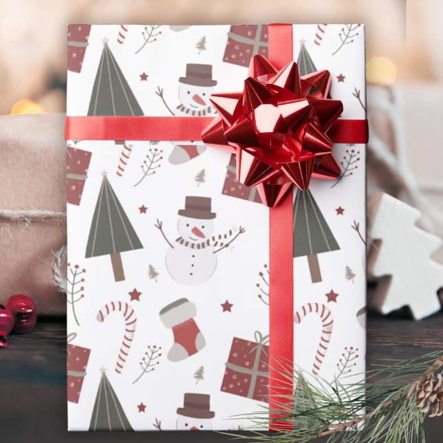 Papier Cadeau Simply Classic Country Christmas Nostalgic  (Simply Classic Country Christmas Nostalgic Wrapping Paper)
