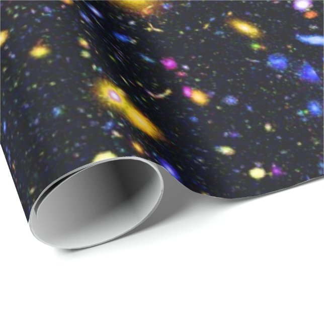 Papier Cadeau Simulation du télescope spatial James Webb - Pop A (Coin rond)