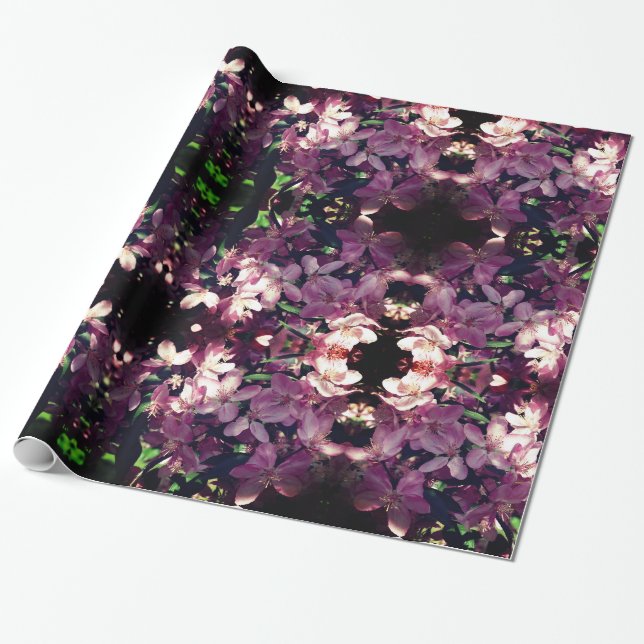 Papier Cadeau Sing de printemps de rêve floral (Déroulé)