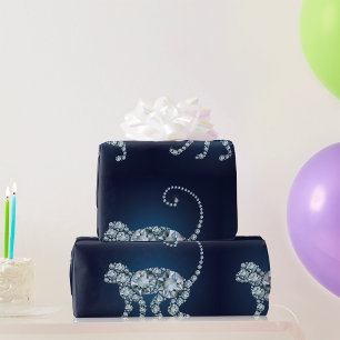 Papier Cadeau Singe diamant
