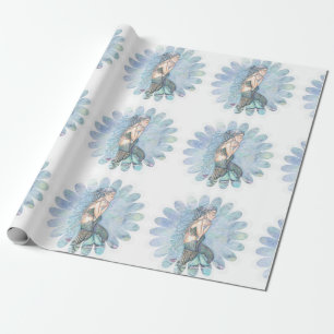 Papier Cadeau Sirène des Eaux Calmes Fête pour Maman et Bébé