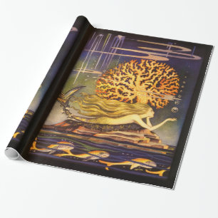 Papier Cadeau Sirène vintage