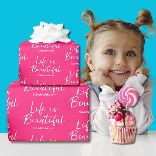 Papier Cadeau Site Web de la Marque de Blog Life is Beautiful Ro