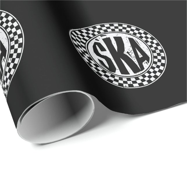 Papier Cadeau Ska Music (Coin rond)