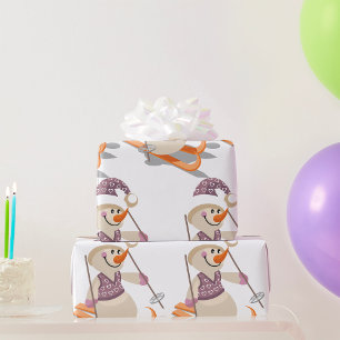 Papier Cadeau Ski de neige