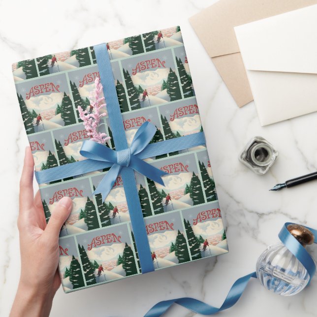 Papier Cadeau Skier d'Aspen | Colorado (Cadeaux)