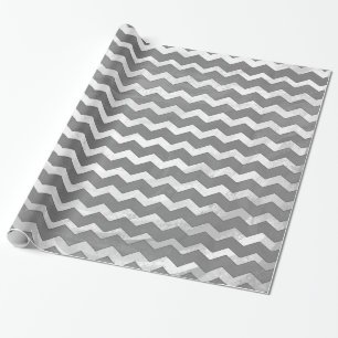 Papier Cadeau Slate Grey Chevron Motif