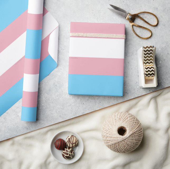 Papier Cadeau SlipperyJoe's transgenre pride drapeau de la diver (Artisanat)