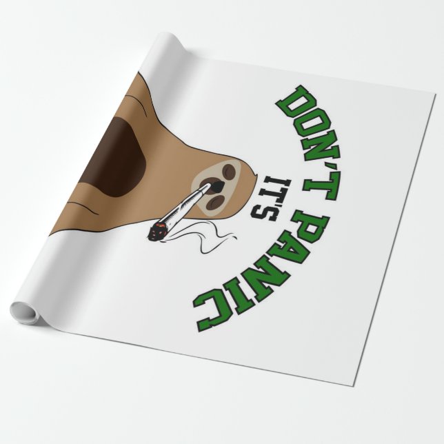 Papier Cadeau Sloth Fumer Weth Sloth (Déroulé)