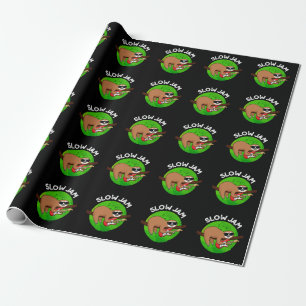 Papier Cadeau Slow Jam Funny Musique Animal Pun Dark BG